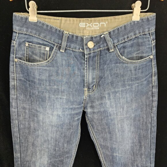 E)•(On (EXOn) Collection Jeans Straight Leg Size 7 or 29 Fit 32"x30" - Picture 2 of 16
